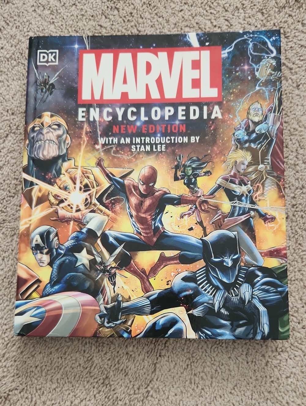 Marvel Encyclopedia - Red, Black, Blue & Gold Cover